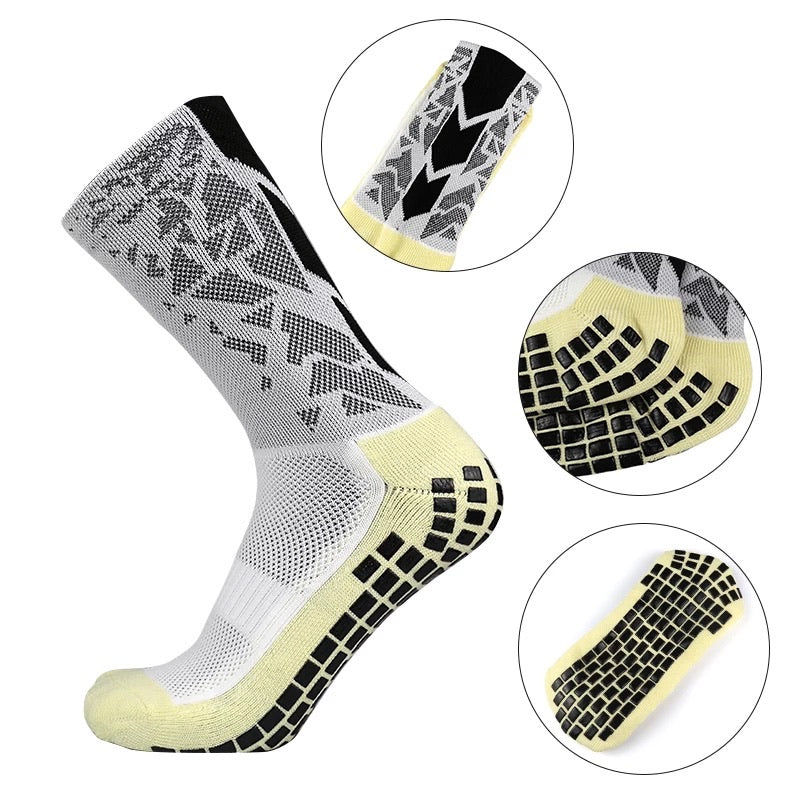 SOCKS GRIP�� PROFESSIONALI WHITE/ BLACK
