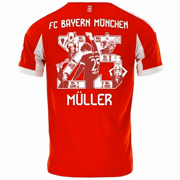 Muller #25 - Bayern München Maglia 2025 2026 Casa - Maglia Bayern Munchen | itmagliettecalcio